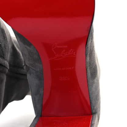 Christian Louboutin Suede Stretchadoxa Ankle Bootie 38.5 Tempete 6 of 7