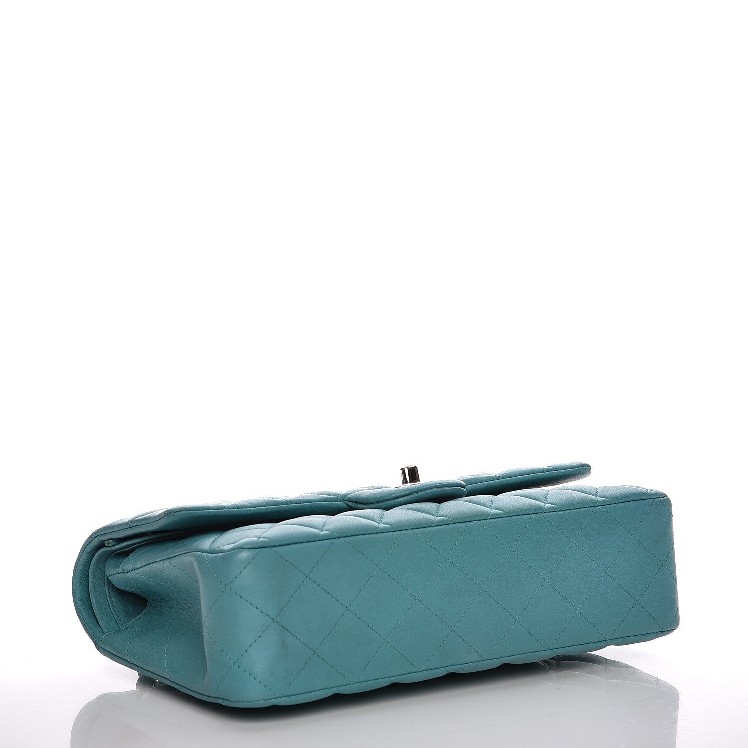 Chanel Lambskin Medium Double Flap Turquoise 4 of 14