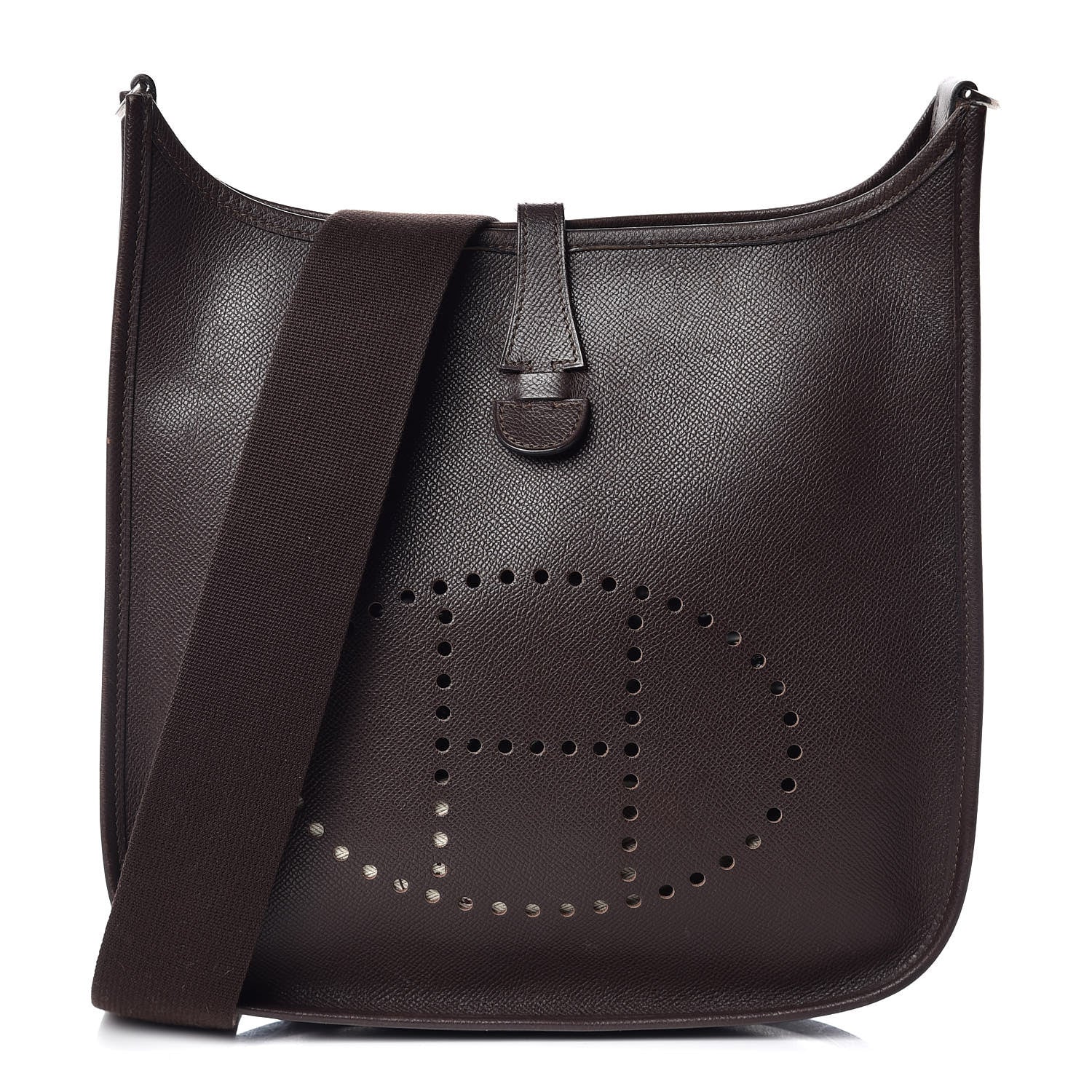 Hermes Epsom Evelyne II PM Chocolate 1 of 10
