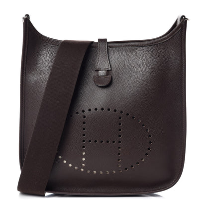 Hermes Epsom Evelyne II PM Chocolate 1 of 10
