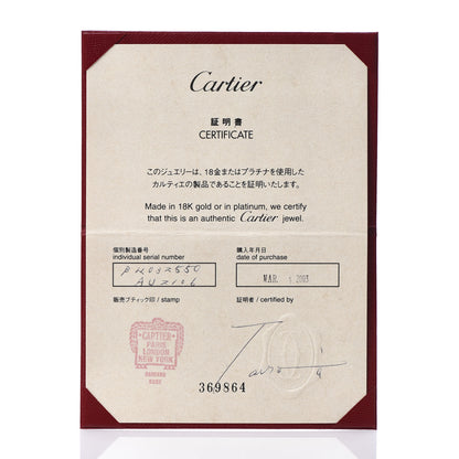 Cartier 18K White Gold 3 Diamond 5.5mm LOVE Ring 50 5.5 5 of 5