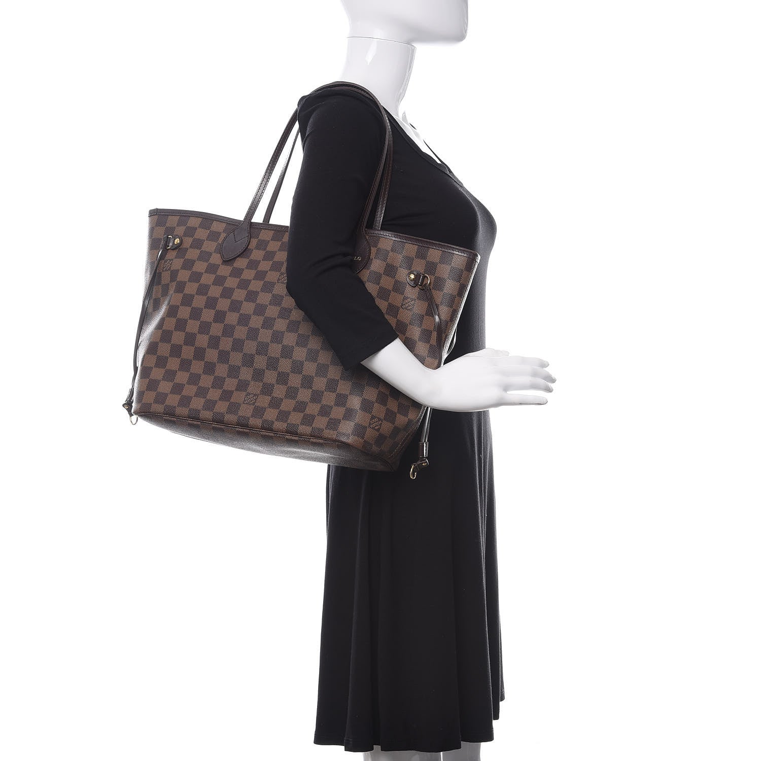 Louis Vuitton Damier Ebene Neverfull MM 2 of 15