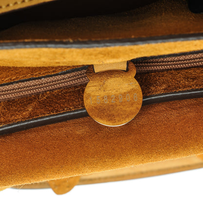 Mulberry Smooth Nubuck Small Cookie Bayswater Satchel Ochre 7 of 8