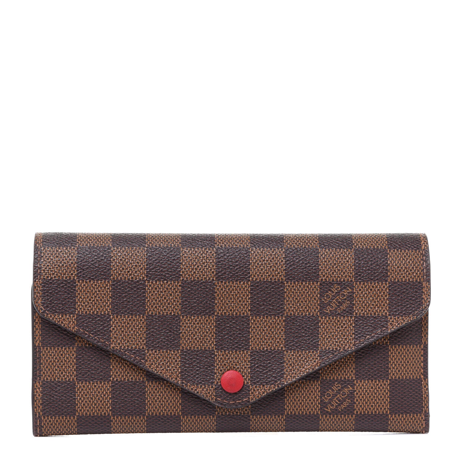 Louis Vuitton Damier Ebene Josephine Wallet Red 2 of 8
