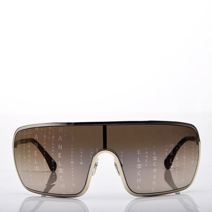 Chanel Shield Runway Sunglasses 71213 Gold 2 of 7