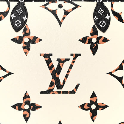 Louis Vuitton Monogram Giant Jungle Neverfull MM Ivory 9 of 11