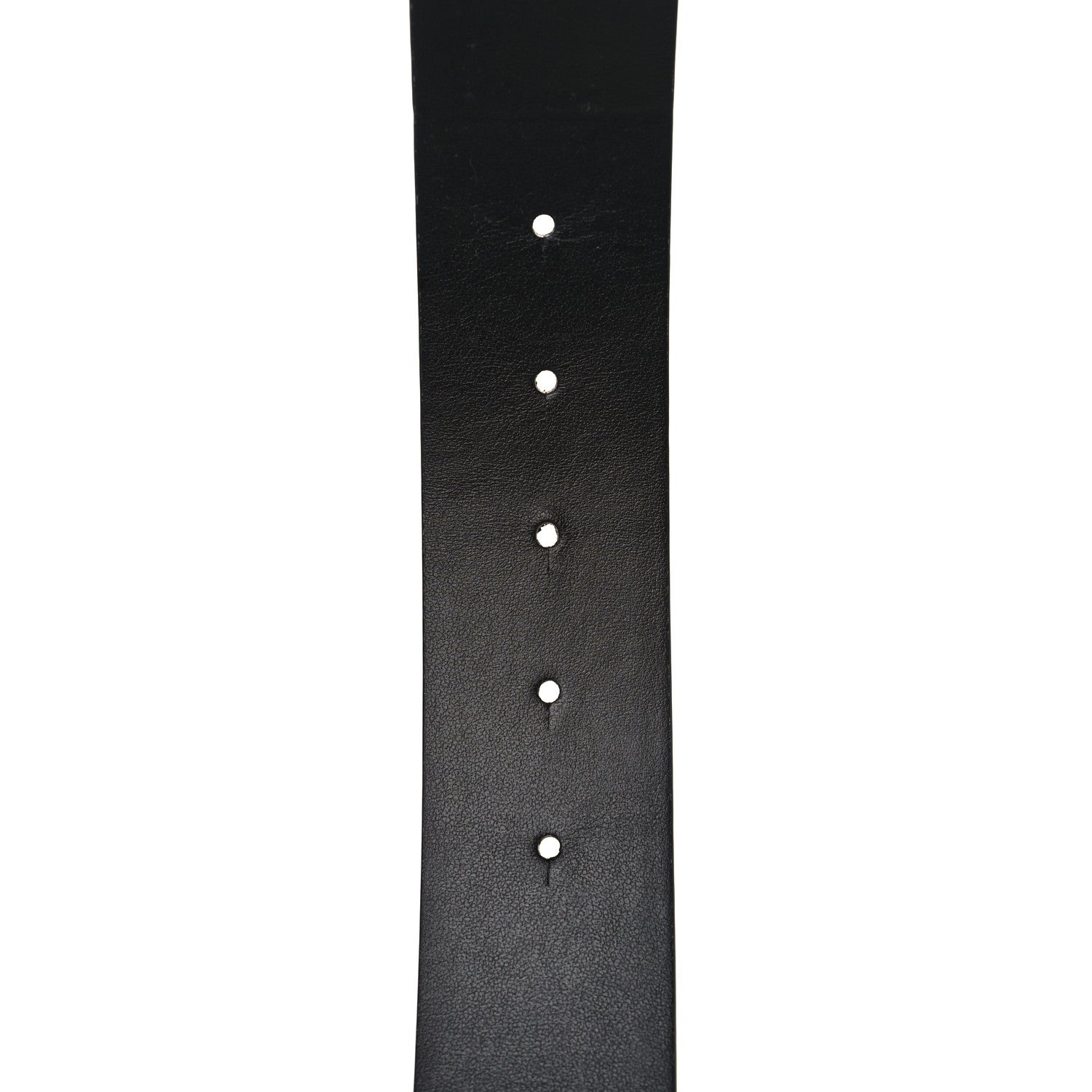 Valentino Garavani Glossy Calfskin Monochrome Mens VLogo 40mm Belt 90 36 Black 6 of 7