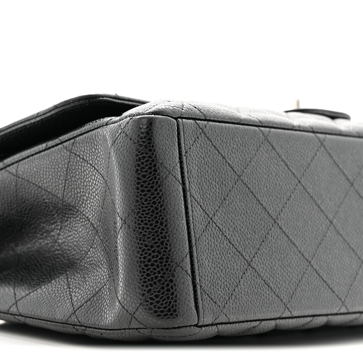 Caviar Quilted Maxi Double Flap Black