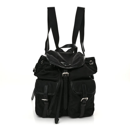 Prada Tessuto Nylon Vitello Backpack Black 1 of 12