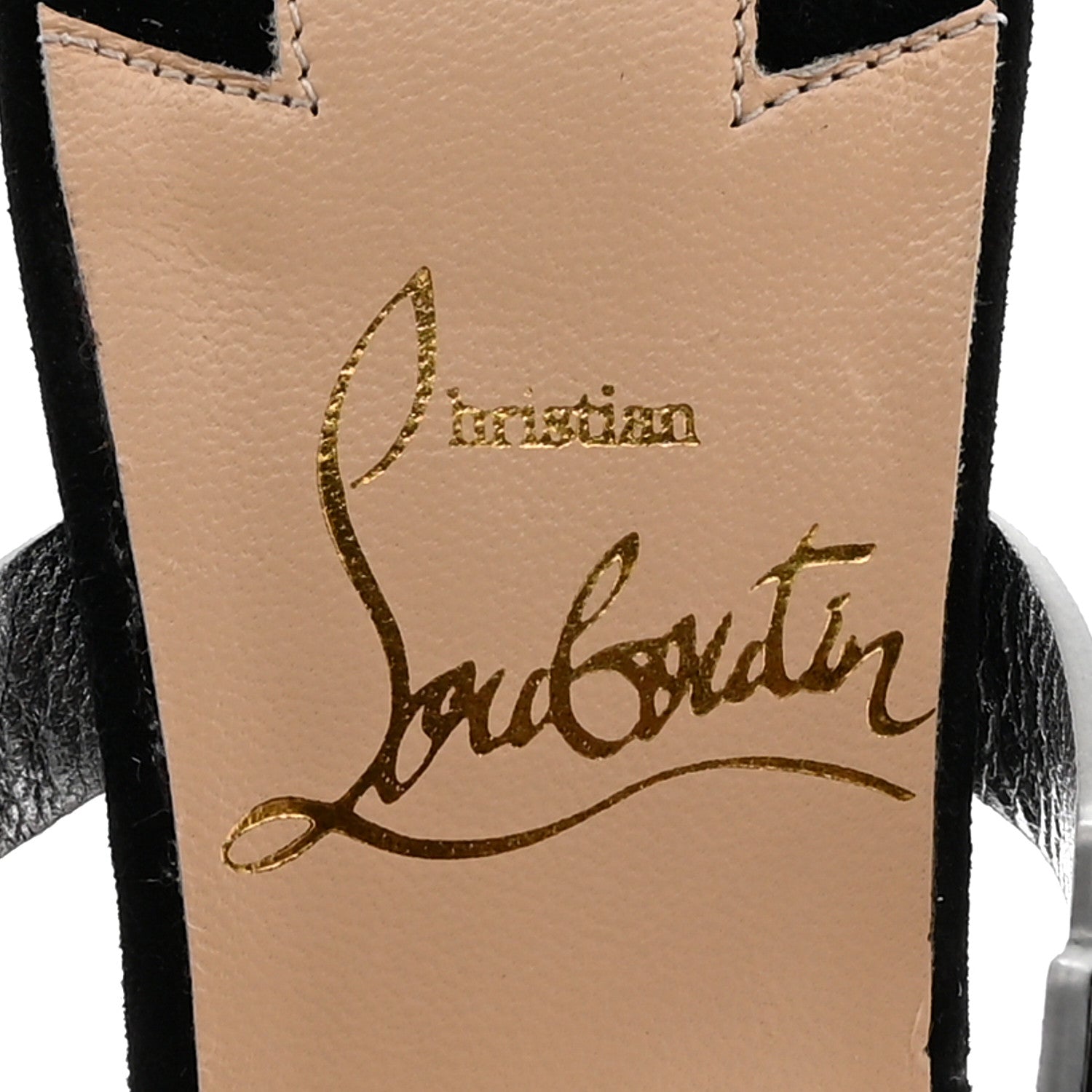 Christian Louboutin Veau Velours Specchio Planet Choc 80 Mule 35.5 Black 7 of 9