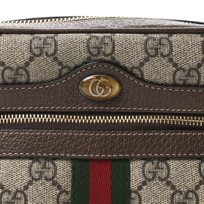 Gucci GG Supreme Monogram Web Mini Ophidia Shoulder Bag Brown 8 of 11