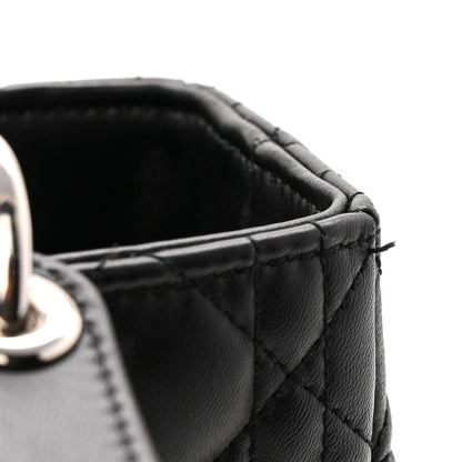 Christian Dior Lambskin Cannage Medium Lady Dior Black 11 of 11