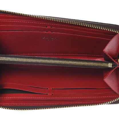 Louis Vuitton Damier Ebene Clemence Wallet Cherry 5 of 7