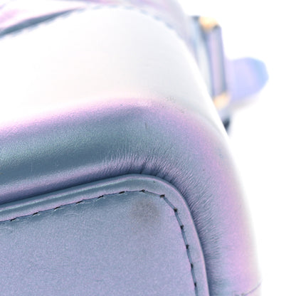 Chanel Iridescent Aged Calfskin Quilted Medium Gabrielle Hobo Blue 11 of 13