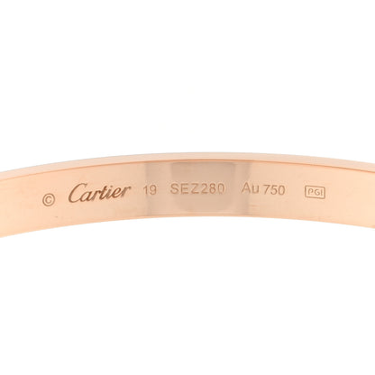 Cartier 18K Pink Gold LOVE Bracelet 19 3 of 8