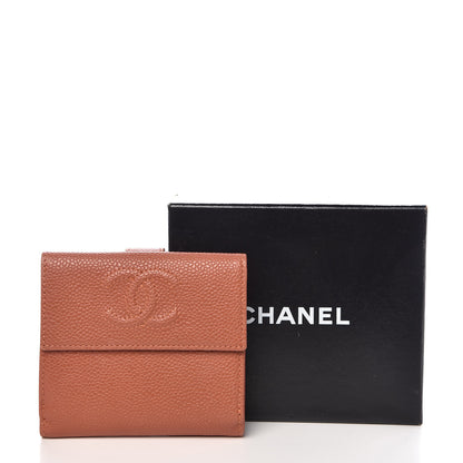 Chanel Caviar Timeless CC Compact Flap Wallet Light Red 9 of 9