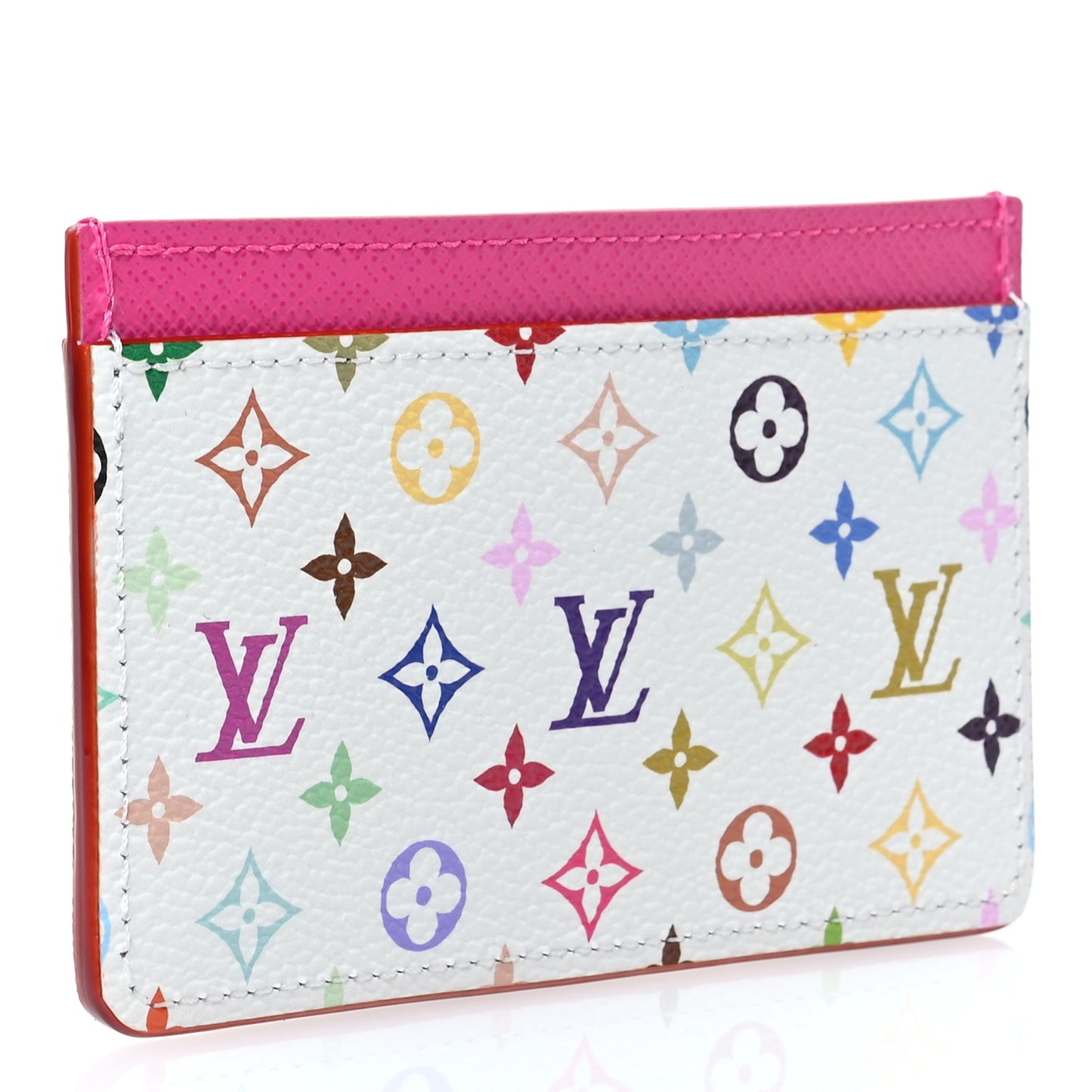LV X TM Monogram Multicolor Card Holder Kawaii Pink