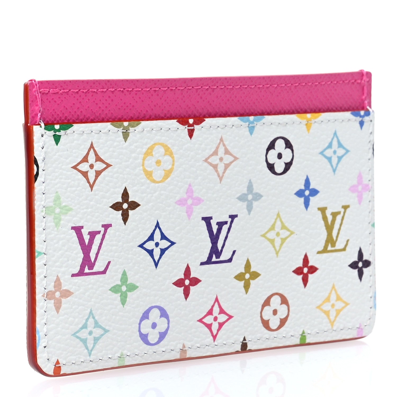 Louis Vuitton LV X TM Monogram Multicolor Card Holder Kawaii Pink 3 of 7