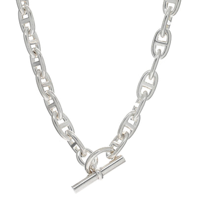 Hermes Sterling Silver Chaine D'Ancre Necklace PM 1 of 4