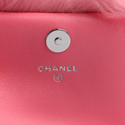 Chanel Shearling Lambskin CC Hook Card Holder Pink 6 of 8