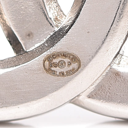 Chanel Crystal Baguette CC Brooch Grey Silver 4 of 6