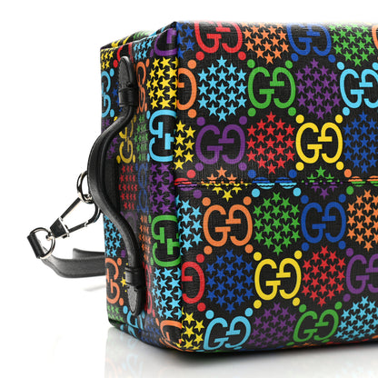 Gucci GG Supreme Monogram Psychedelic Duffle Backpack Black Multicolor 11 of 14