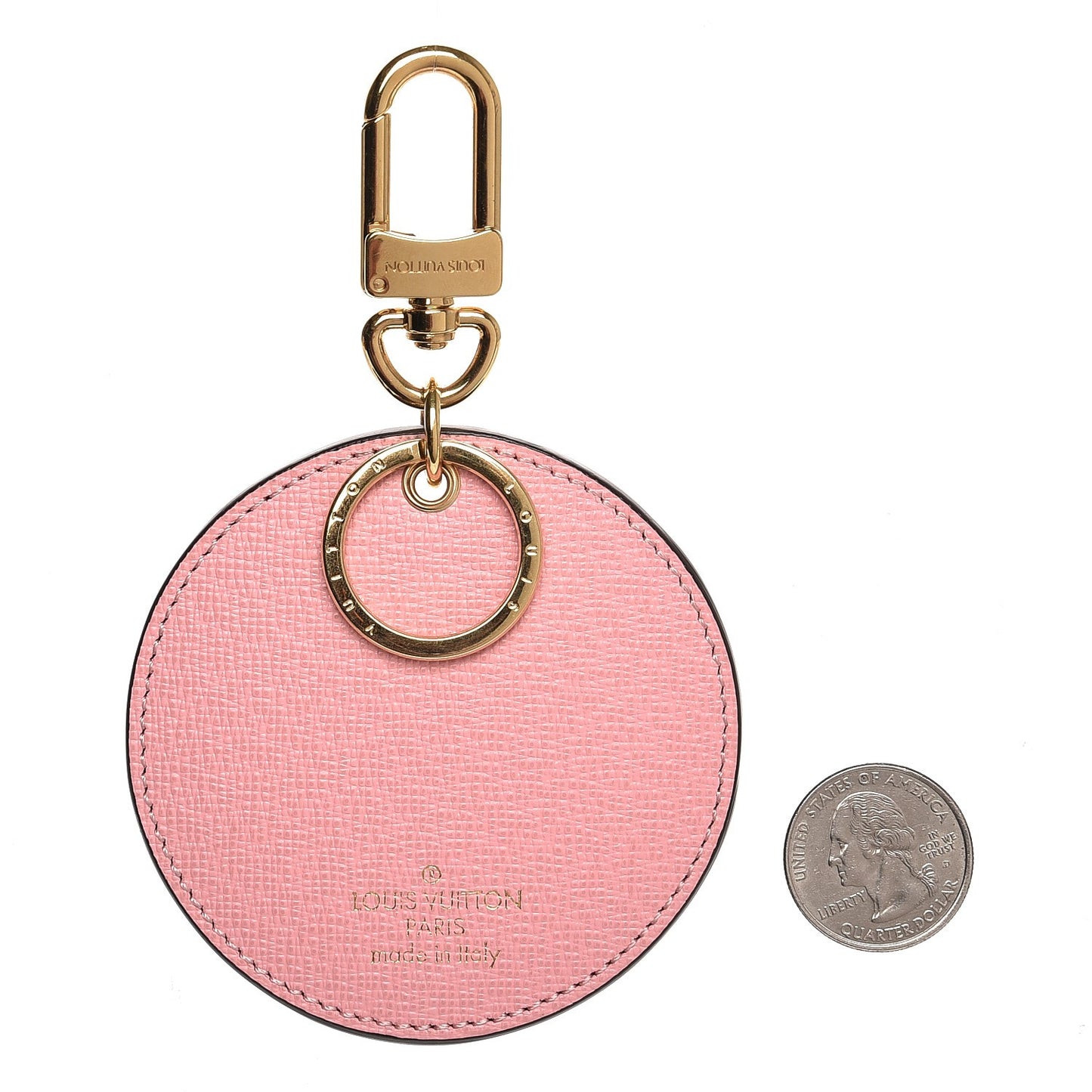 Monogram Jungle Dots Bag Charm Key Ring Sugar Pink Poppy