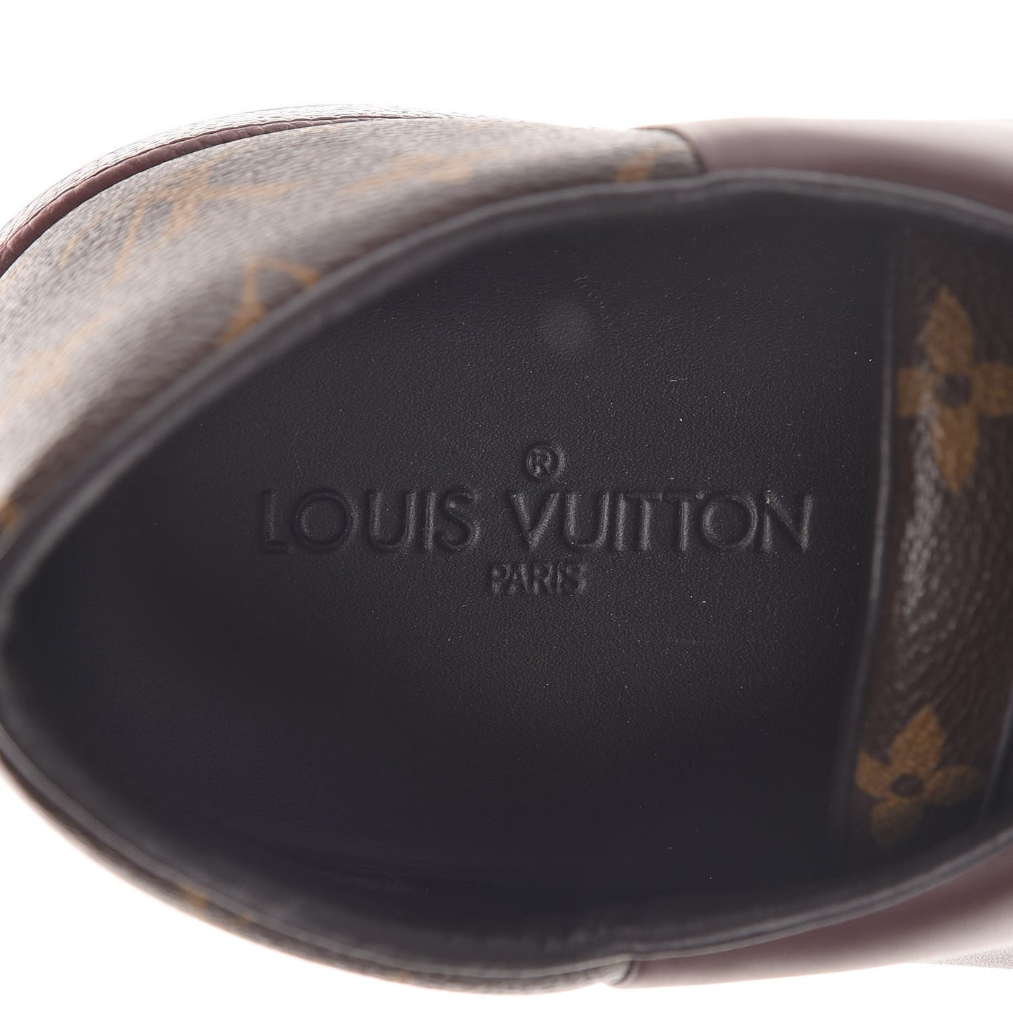 Calfskin Monogram Line Up Sneaker 13 Acajou