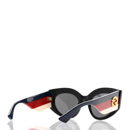 Gucci Acetate Oversized Rectangle Frame Web Sunglasses GG 0275/S Black 4 of 8