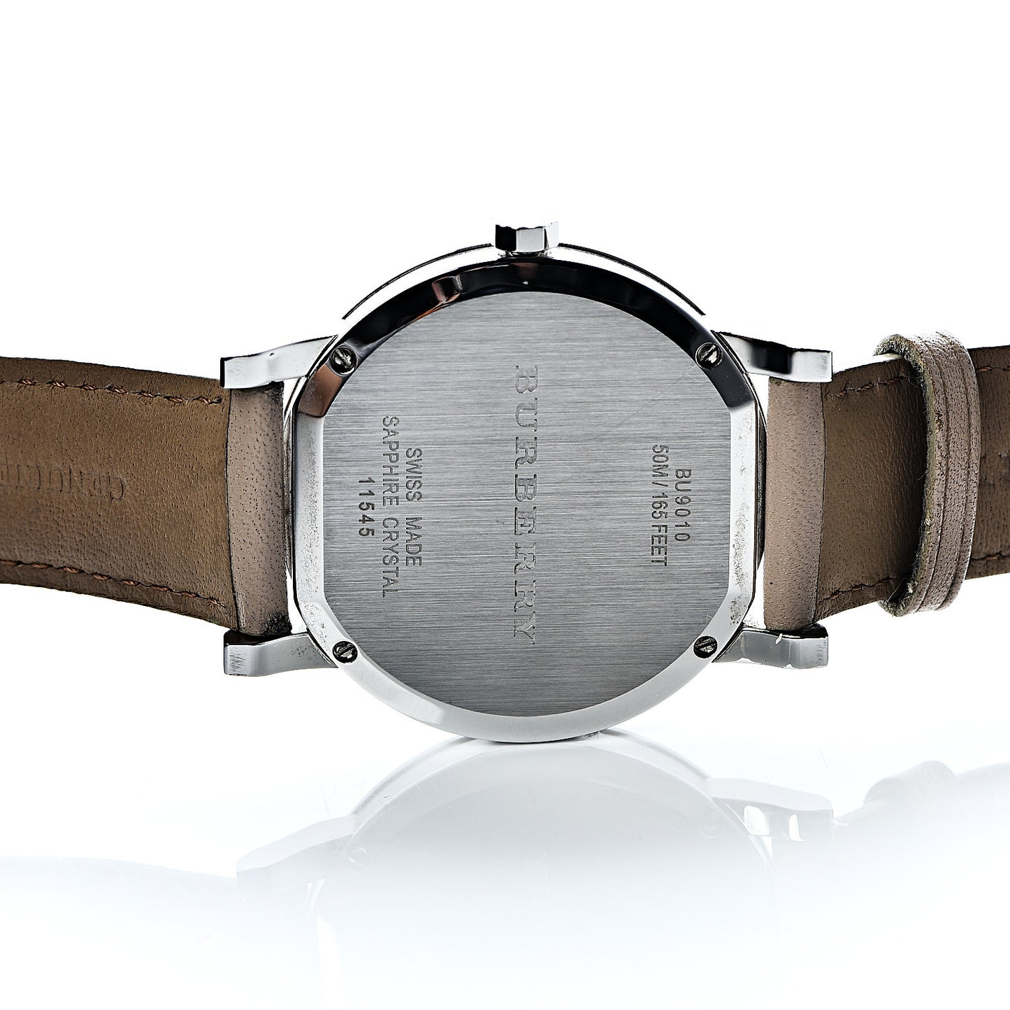 Stainless Steel Calfskin 38mm The City Quartz Watch Beige BU9010
