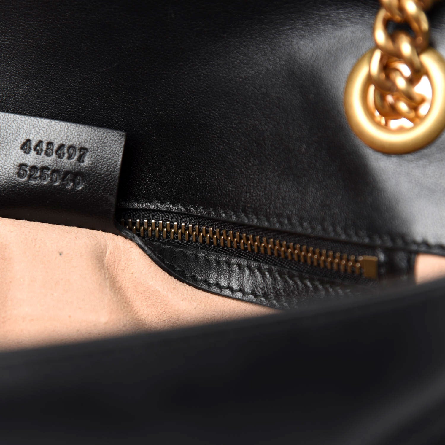 Gucci Calfskin Matelasse Small GG Marmont Shoulder Bag Black 10 of 12