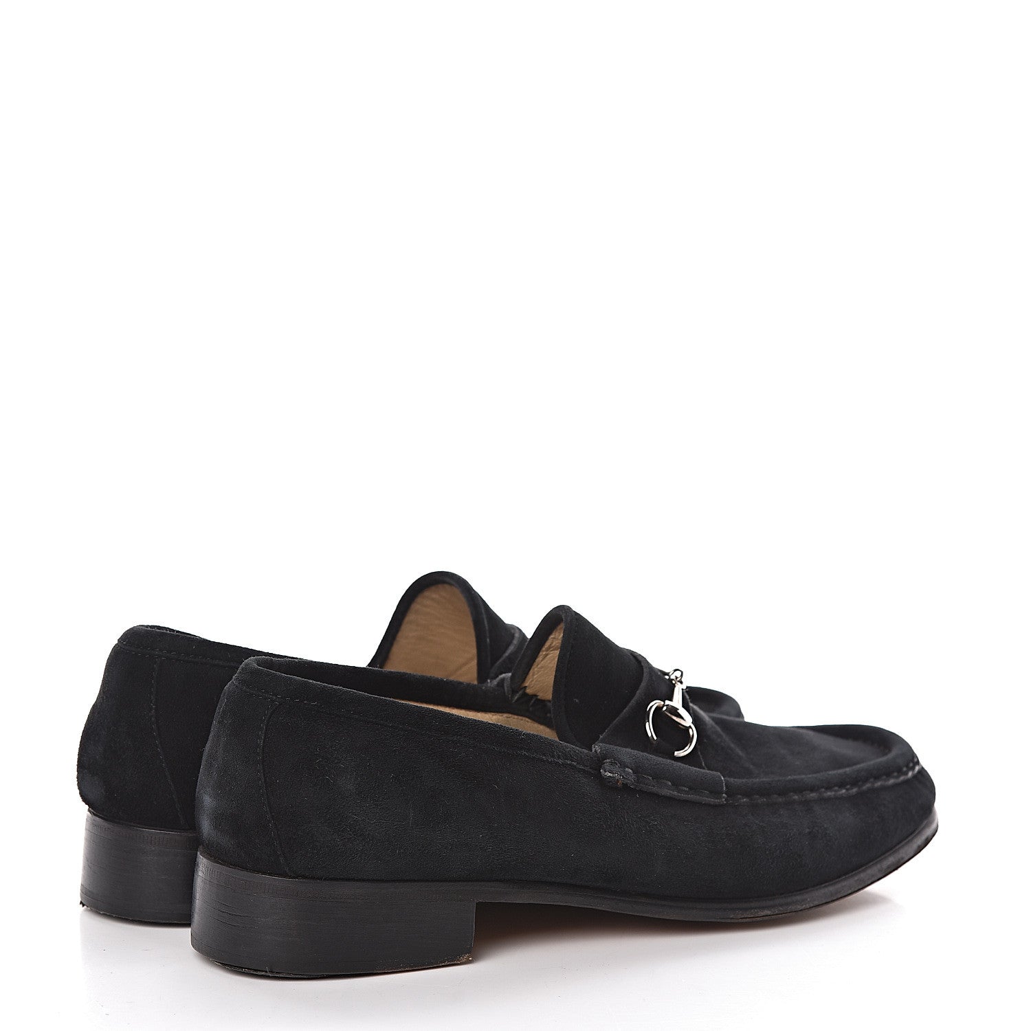 Gucci Suede Horsebit Womens Loafers 39.5 Black 4 of 19