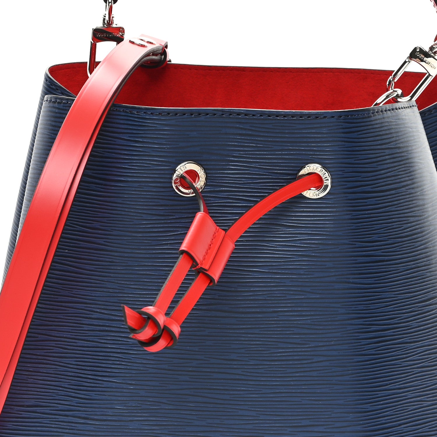 Louis Vuitton Epi Neonoe Indigo Coquelicot 8 of 11