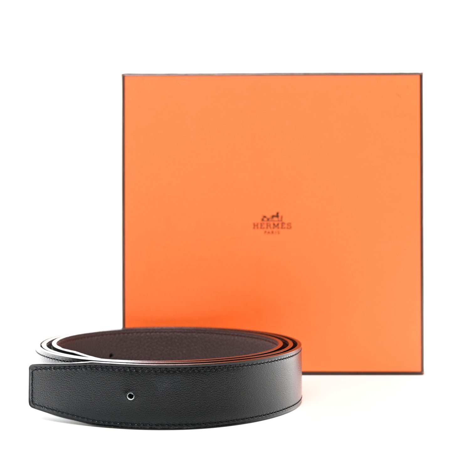 Box Togo 32mm Belt Strap 120 48 Black Chocolate