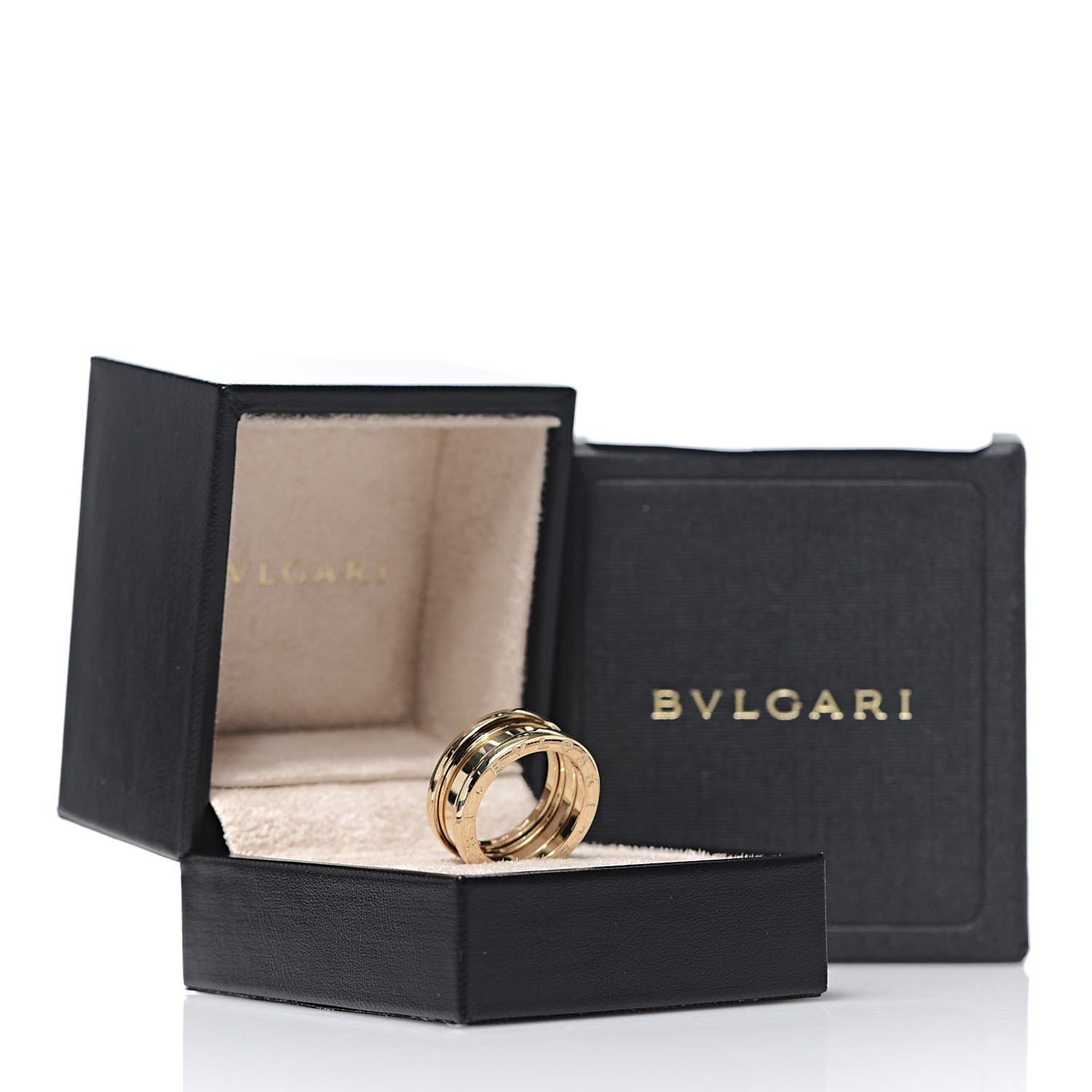 Bulgari 18K Yellow Gold B.Zero1 Three-Band Ring 53 6.25 6 of 6