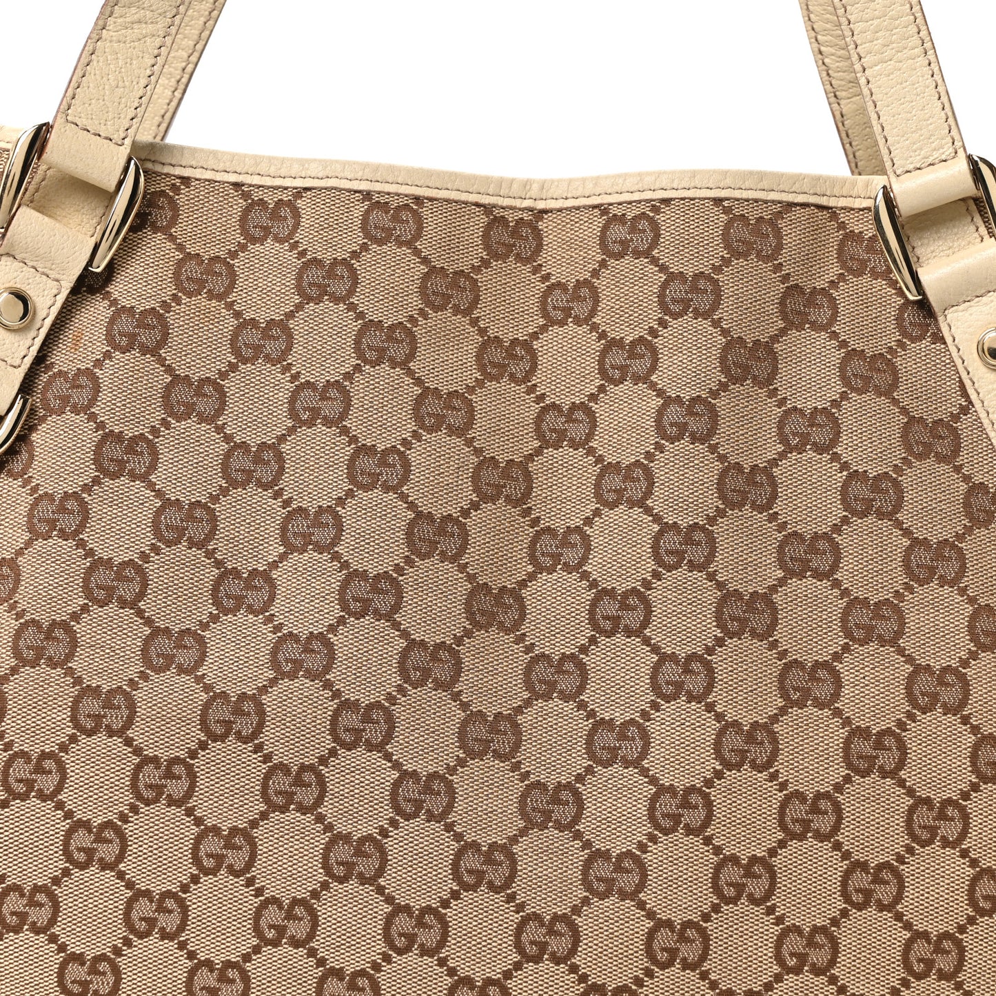 Monogram Medium Abbey Shoulder Bag Off White