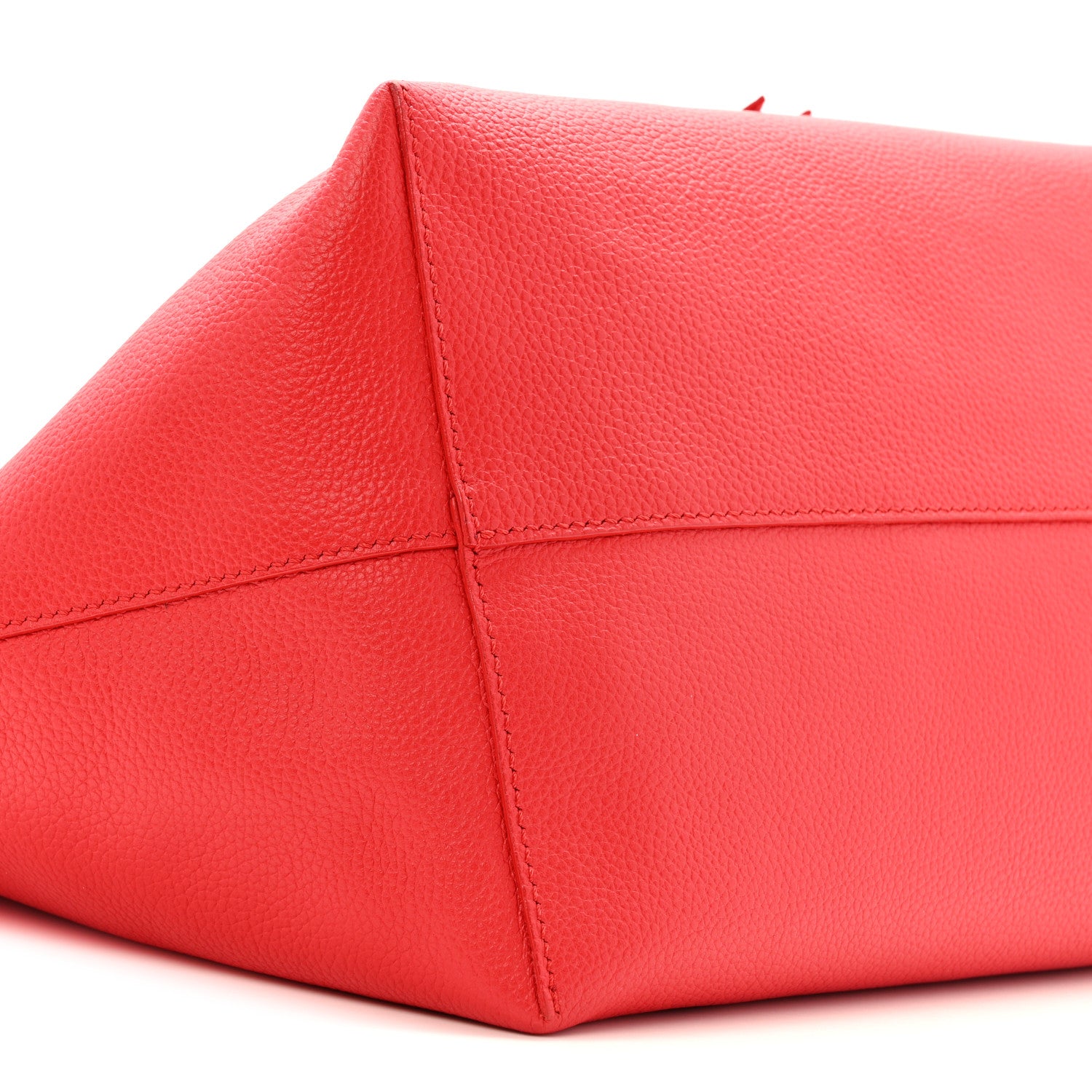 Alexander McQueen Grained Calfskin Skull Open Shopper Tote Red 9 of 11
