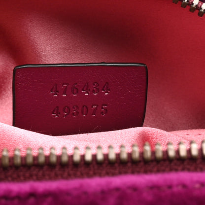 Gucci Velvet Matelasse GG Marmont Belt Bag 95 38 Fuchsia Violet Cyclamen 7 of 11