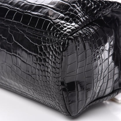 Givenchy Calfskin Crocodile Embossed Small Pandora Black 9 of 9