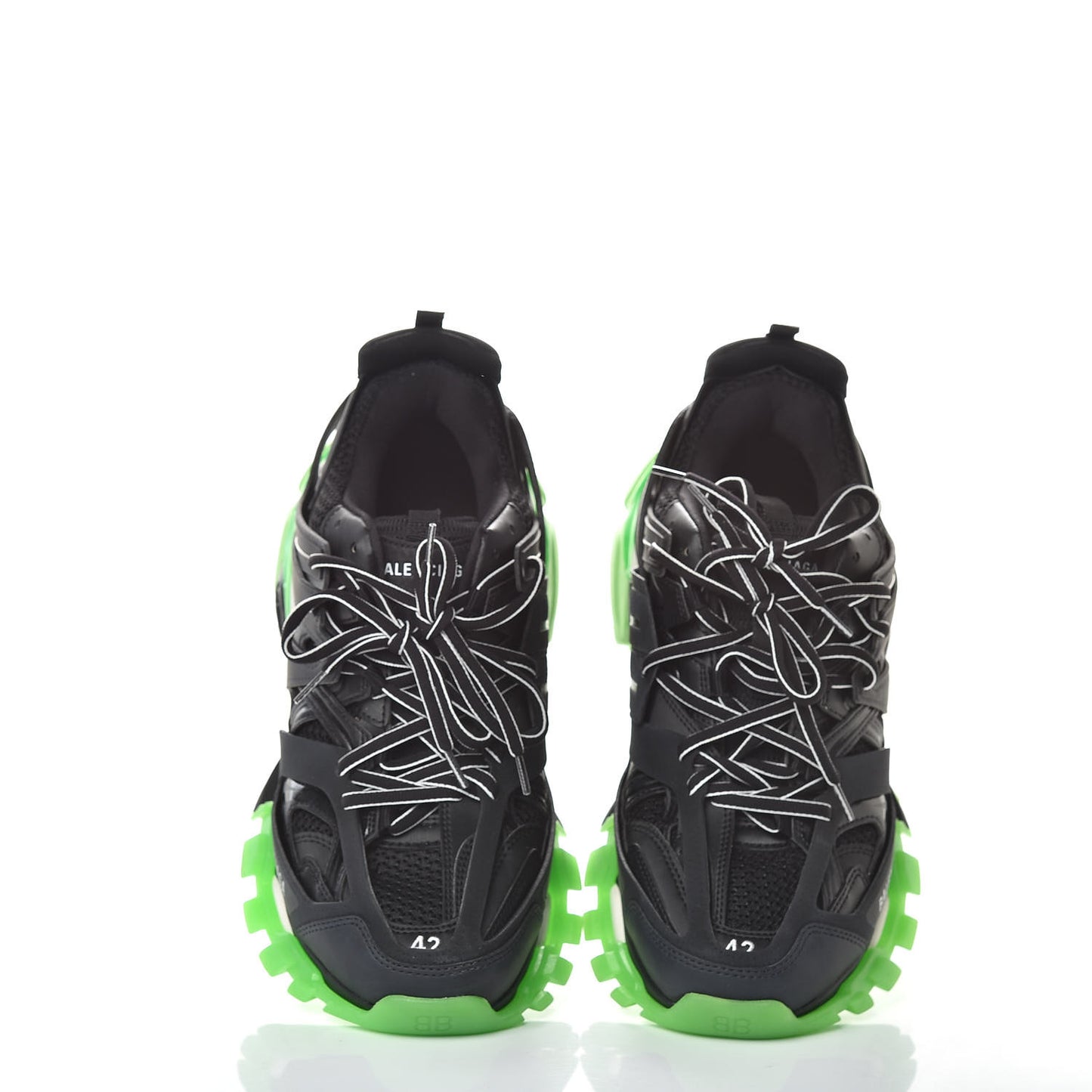 Mesh Nylon Mens Track Sneakers 42 Black Green