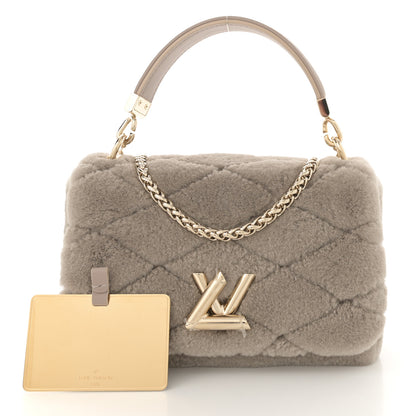 Louis Vuitton Shearling Malletage Top Handle GO-14 PM Grey 3 of 10