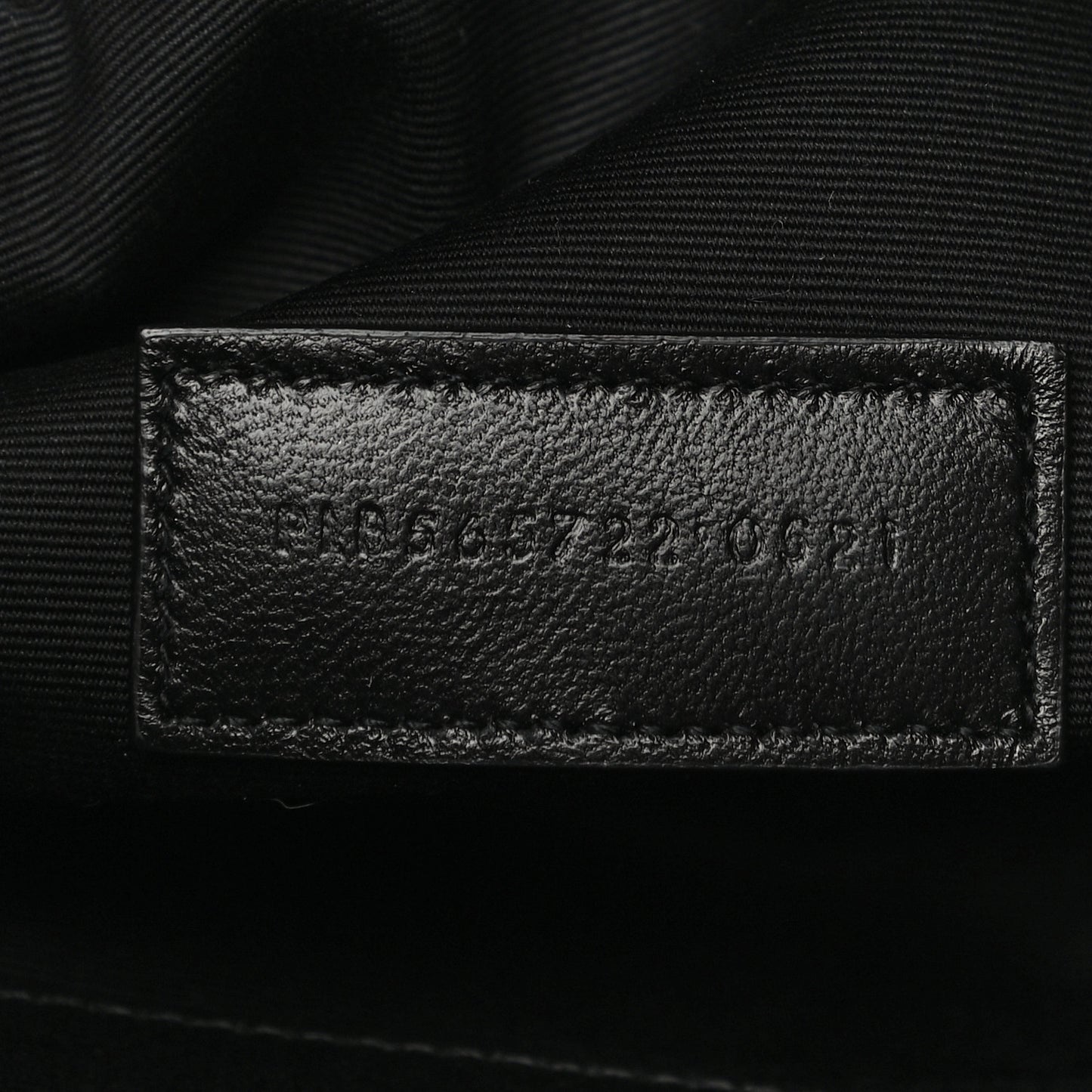 Linen Canvas Rive Gouche Zipped Pouch Black