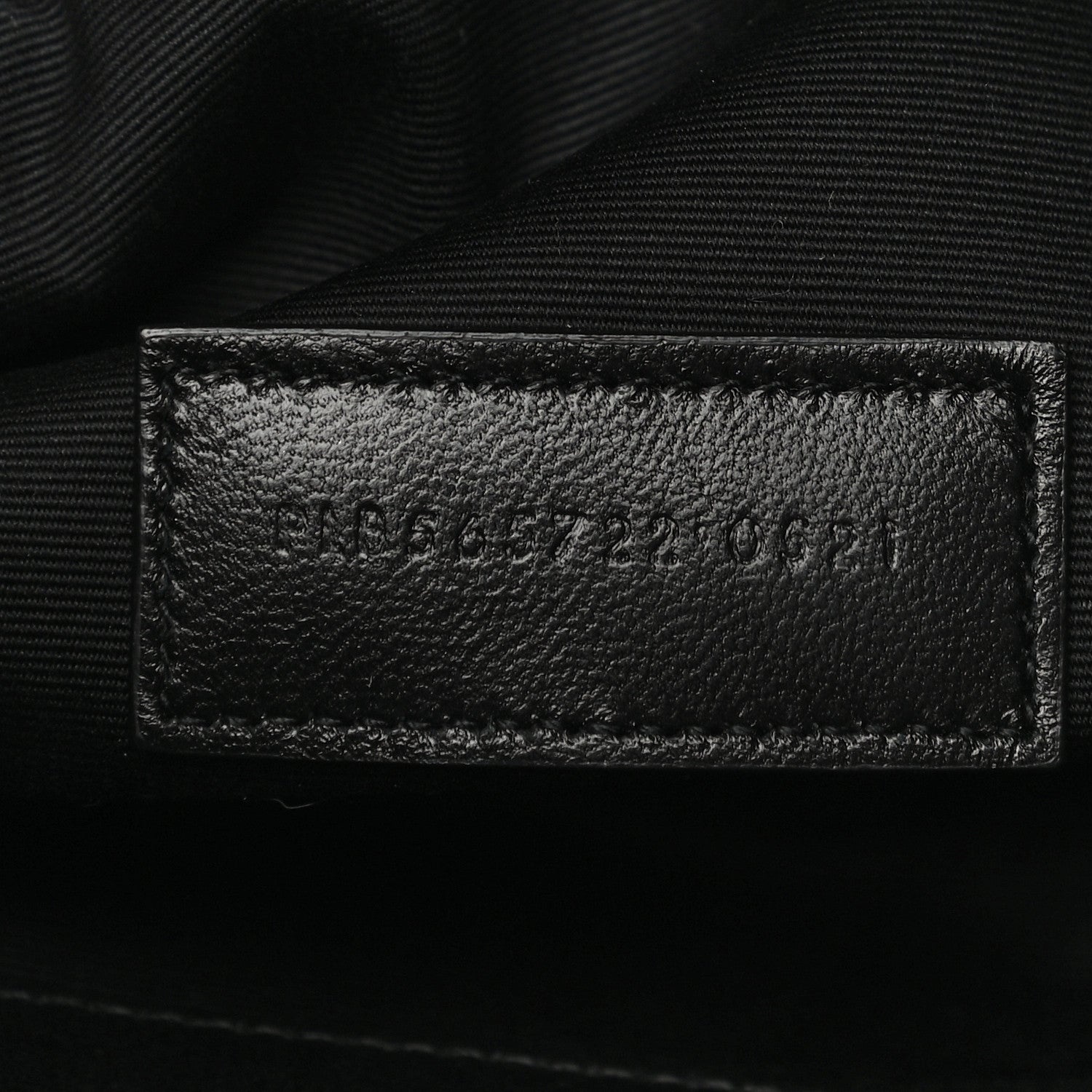 Saint Laurent Linen Canvas Rive Gouche Zipped Pouch Black 7 of 10