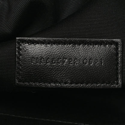 Saint Laurent Linen Canvas Rive Gouche Zipped Pouch Black 7 of 10