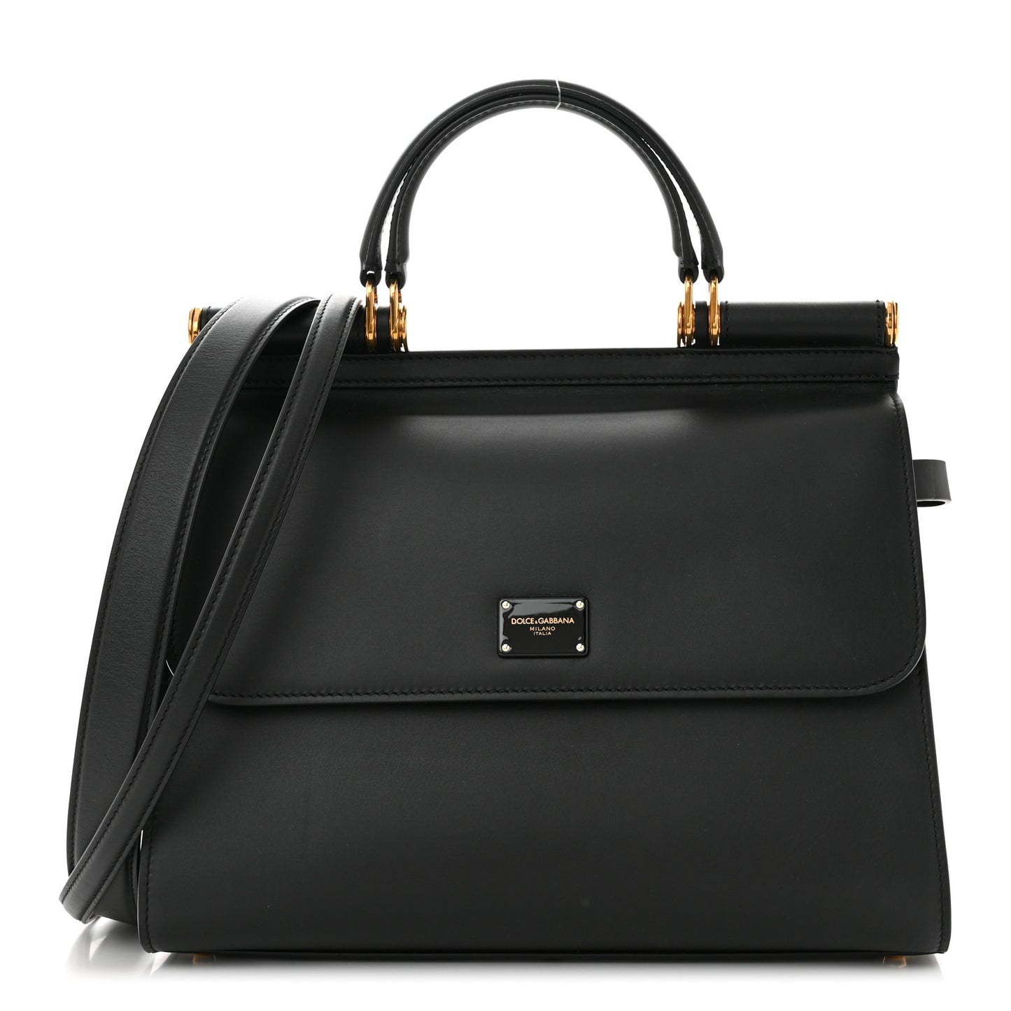 Vitello Morbido Large Sicily 58 Bag Black