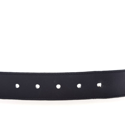 Louis Vuitton Calfskin 35mm Pont Neuf Belt 85 34 Black 3 of 7