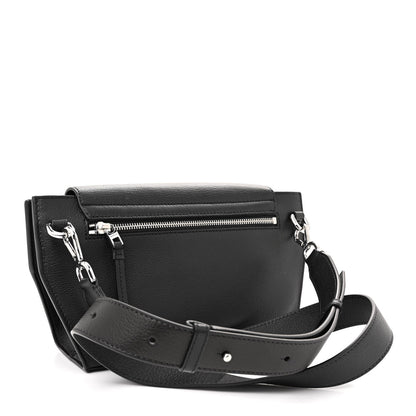 Jacquemus Grained Calfskin Le Capri Messenger Bag Black 3 of 9