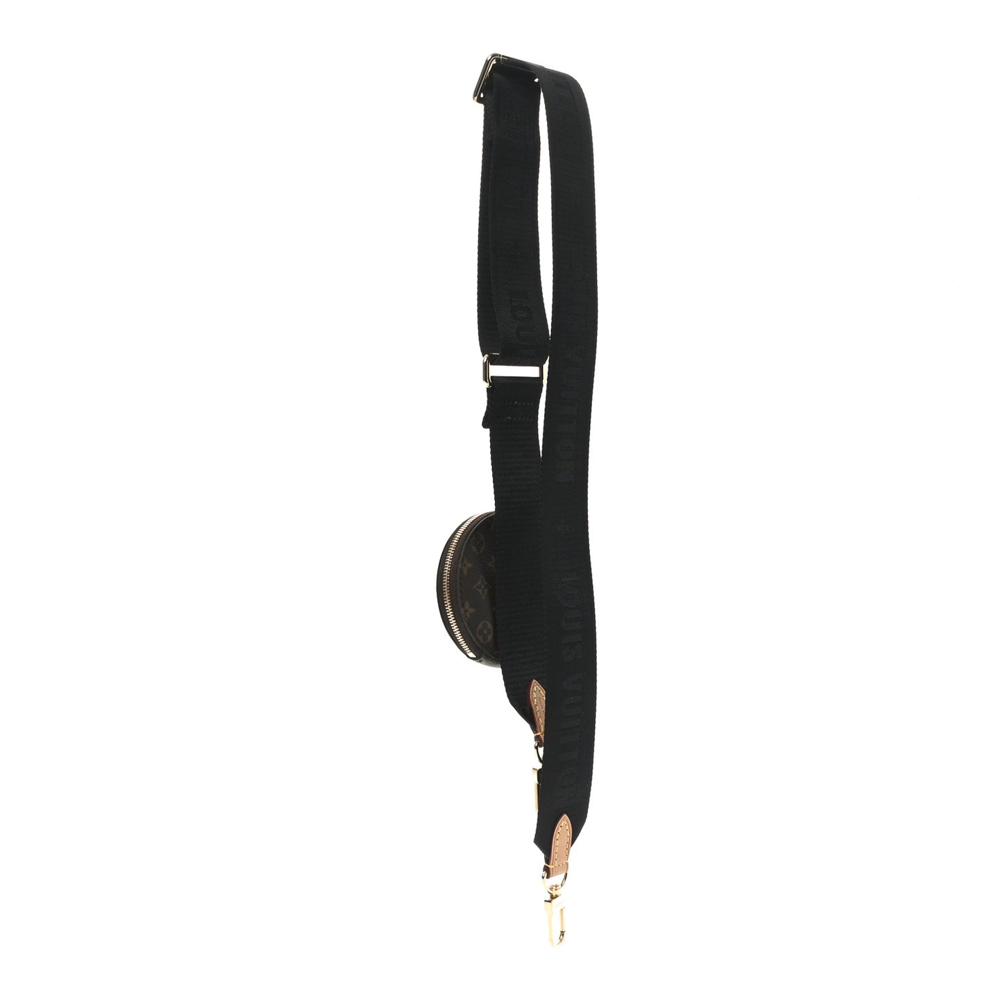 Reverse Monogram Multi Pochette Accessories Bandouliere Shoulder Strap Black