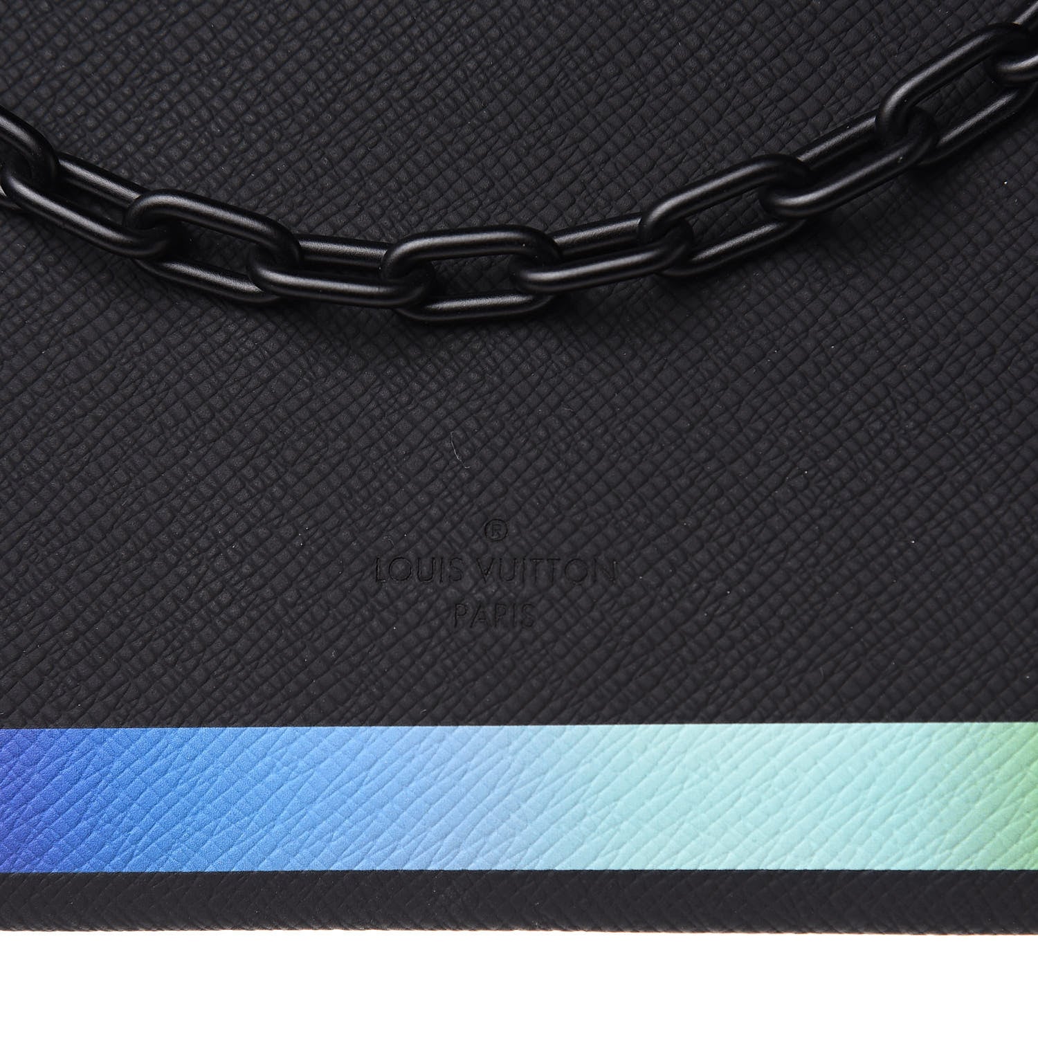 Louis Vuitton Taiga Rainbow Pochette A4 Black 7 of 10