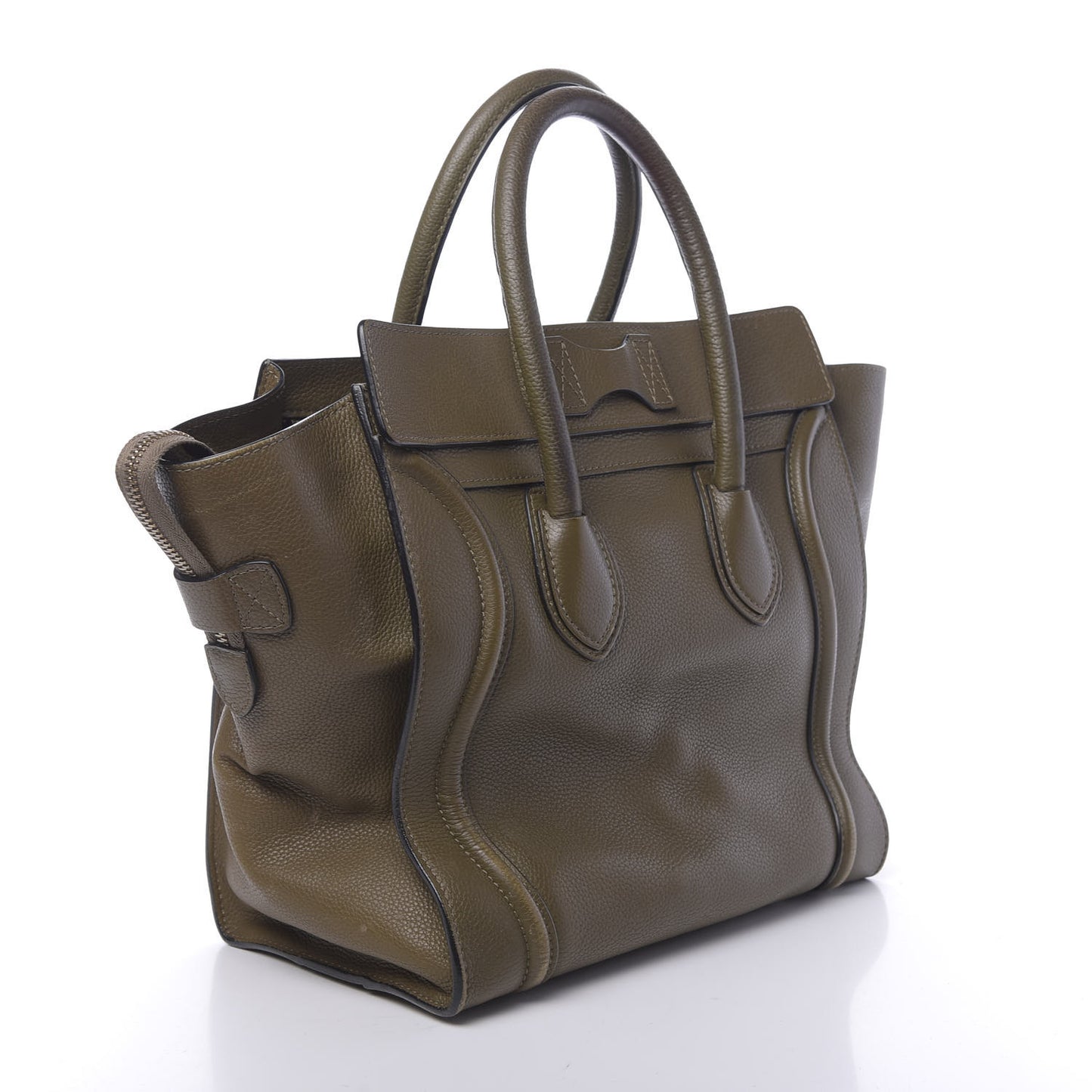 Drummed Calfskin Mini Luggage Jungle